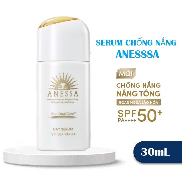 Serum Chống Nắng Anessa Nâng Tông Dưỡng Da Ẩm Mượt Đều Màu Da Anessa Day Serum SPF50+ PA++++30ml