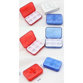 Hộp chia thuốc chữ thập 6 ngăn
