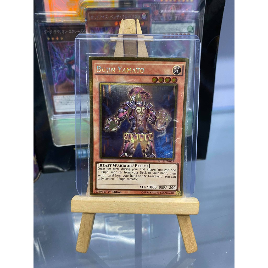 [ Dưa Hấu Yugioh ] Lá bài thẻ bài Bujin Yamato – Gold Rare - Tặng bọc bài nhựa bảo quản