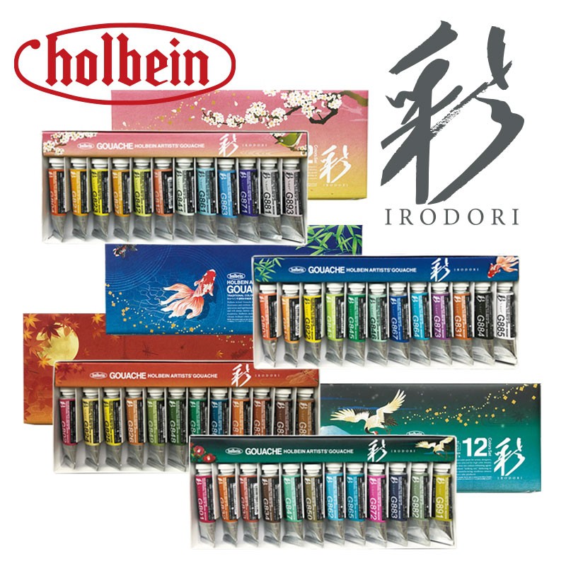 [Holbein] Bộ Màu Gouache Irodori 15 ml