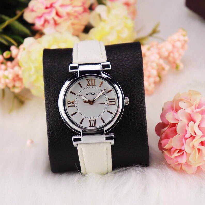 Đồng hồ thời trang nữ WOKAI dây da mềm đeo êm tay, 3 màu dể dàng phối đồ | BigBuy360 - bigbuy360.vn