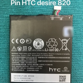 Pin HTC Desire 820 BOPF6100 - mới 100%.