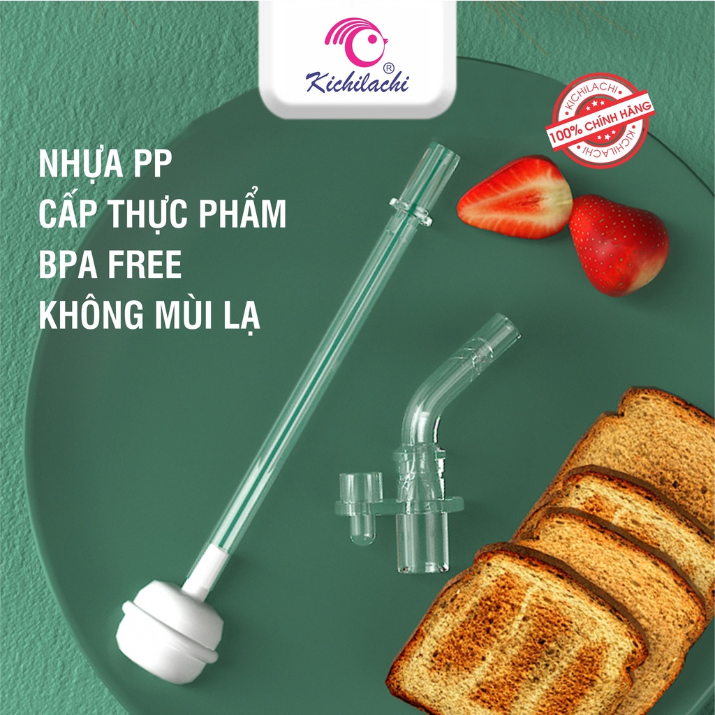 Bình Nước Cho Bé, Bình Tập Uống Nước Cho Bé Kichilachi Hình Khủng Long Dung Tích 240ml/360ml