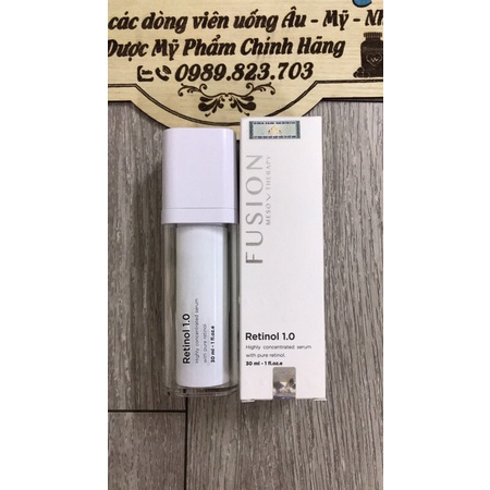 [Hàng Chính Hãng] Kem chống lão hoá mờ nám, tàn nhang Fusion Retinol 1.0 Meso Therapy 30ml