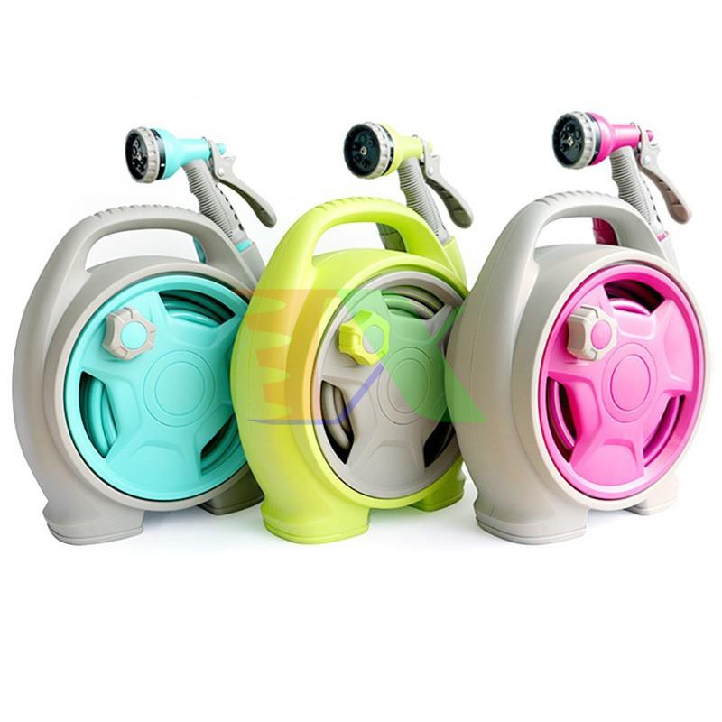 Bộ cuộn ống tưới AK-2589, Mz9810 Bộ khung lô cuốn dây tưới, Kèm dây + đầu phun, Khung lô cao cấp
