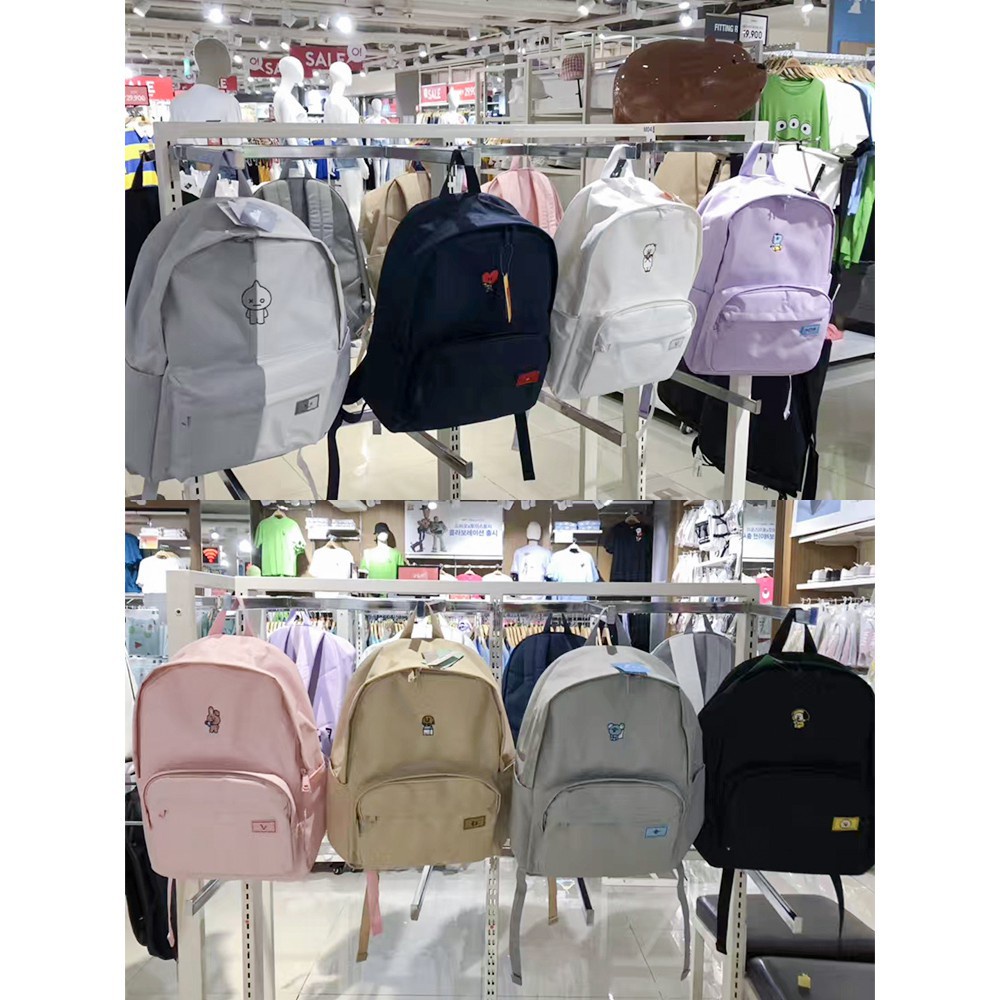 Ba Lô Đi Học Họa Tiết Bt21 BTS Dễ Thương Xinh Xắn