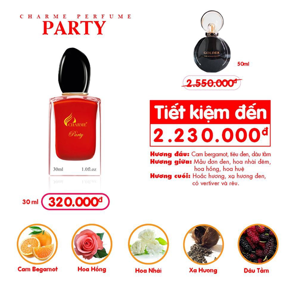 NƯỚC HOA CHARME PARTY 30ML | BigBuy360 - bigbuy360.vn