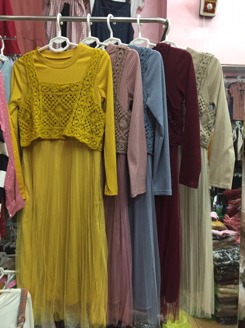Váy bầu thời trang thu đông