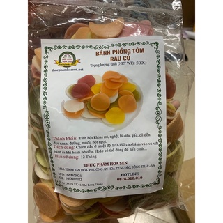 Combo 05 gói bánh phồng rau củ chay 200g - Thực Phẩm Hoa Sen