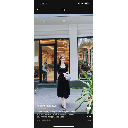 Chân váy maxi xếp ly dài cạp chun co giãn, Chân váy dáng dài cạp cao CV913 - NhiNhi Shop