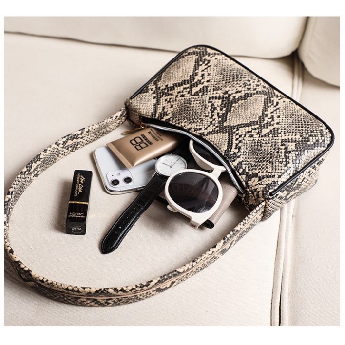 Túi kẹp nách, túi đeo vai vân da trăn quai tròn thời trang thanh lịch KN06 - Túi xách Chip Xinh | BigBuy360 - bigbuy360.vn