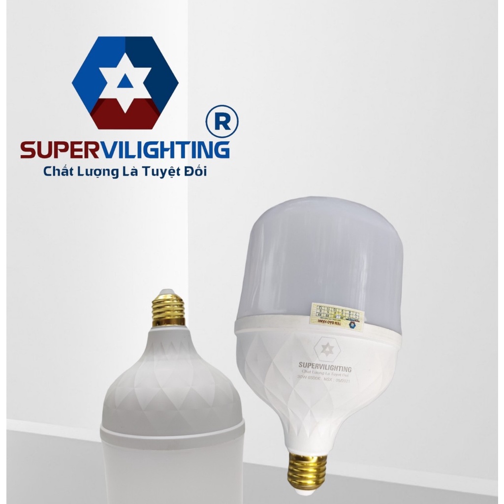 BULD TRỤ nhựa SuperVilighting, MS BULD-DIA, CS: 20-30W,AC 220V,trang trí, lấy sáng phòng khách, bếp. Bảo hành 24 tháng