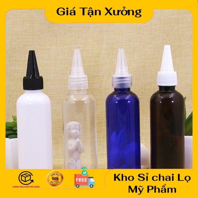 Chai Chiết Mĩ Phẩm ❤ TRÙM SỈ ❤ Chai nhựa pet nút nhọn 150ml,200ml,250ml, phụ kiện du lịch