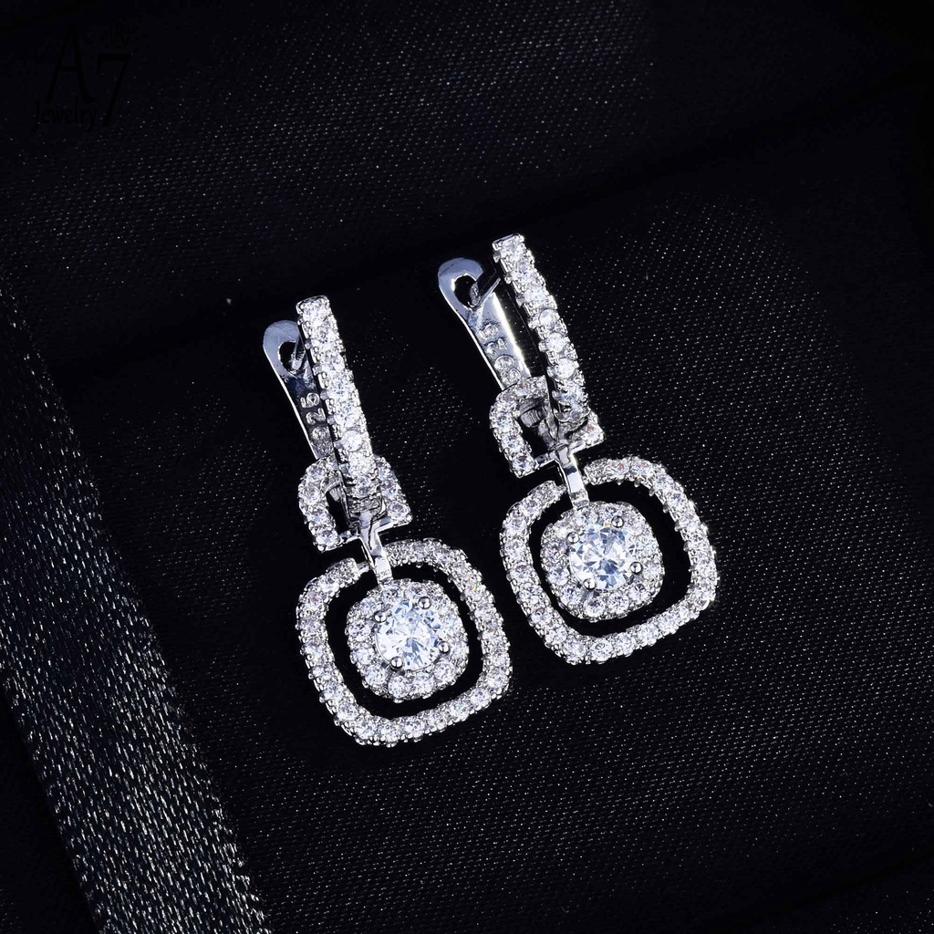 Bông tai mạ bạc 925 hình trái tim và mũi tên