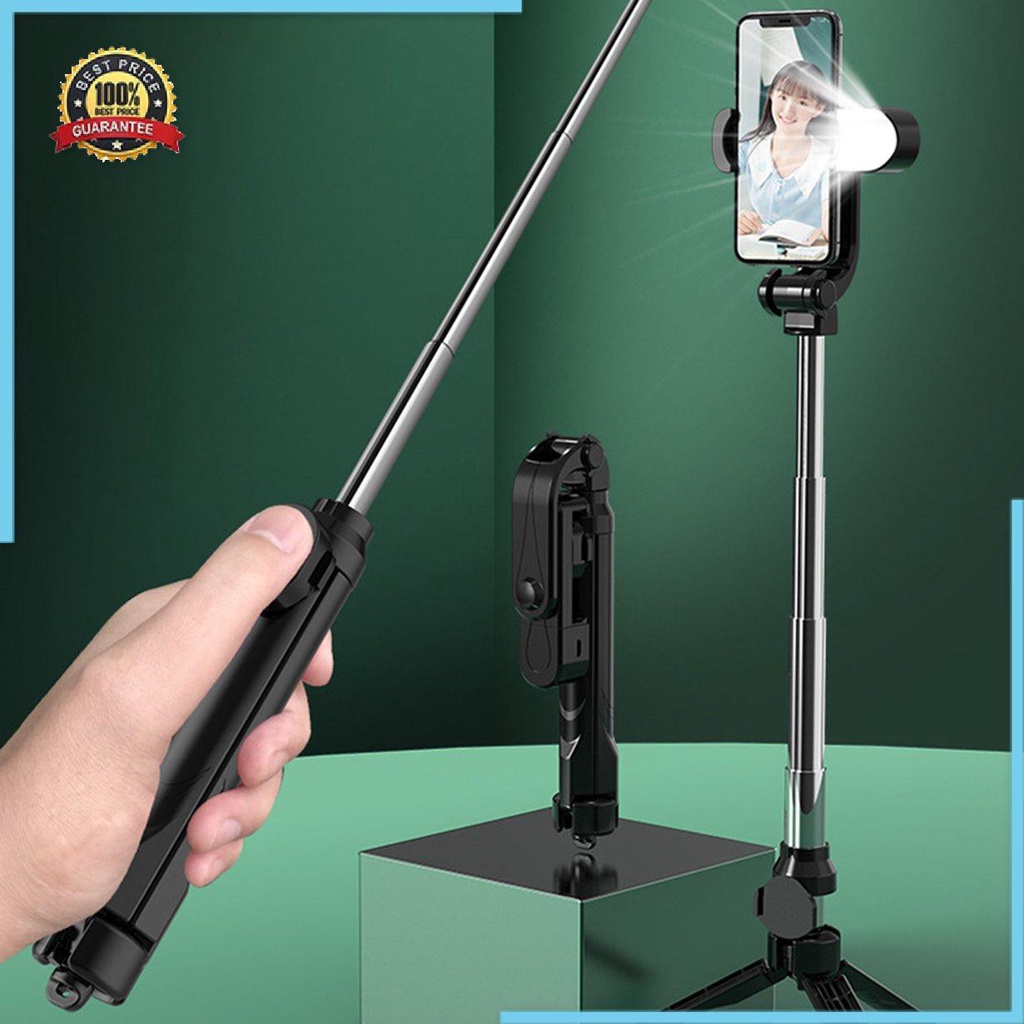 Gậy Tự Sướng Xoay 360 Độ Có Thể Điều Chỉnh Tích Hợp Đèn Led | BigBuy360 - bigbuy360.vn