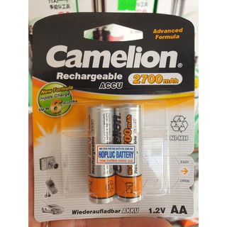1 VĨ / 2 VIÊN PIN AA Camelion ( Pin SẠC )