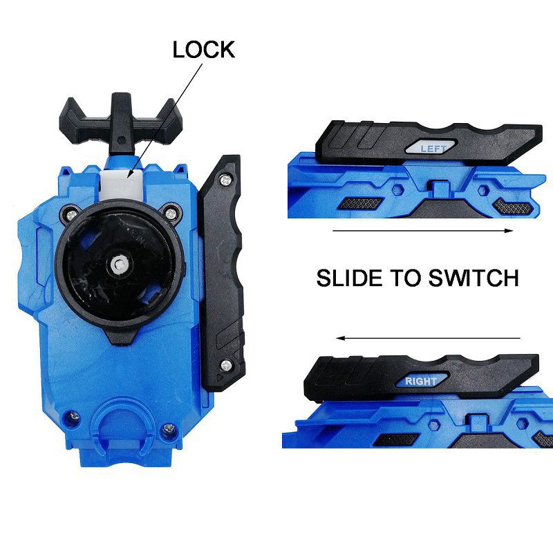 Dĩa phóng tay cầm đồ chơi con quay Beyblade Burst kiểu dây kéo dành cho trẻ em