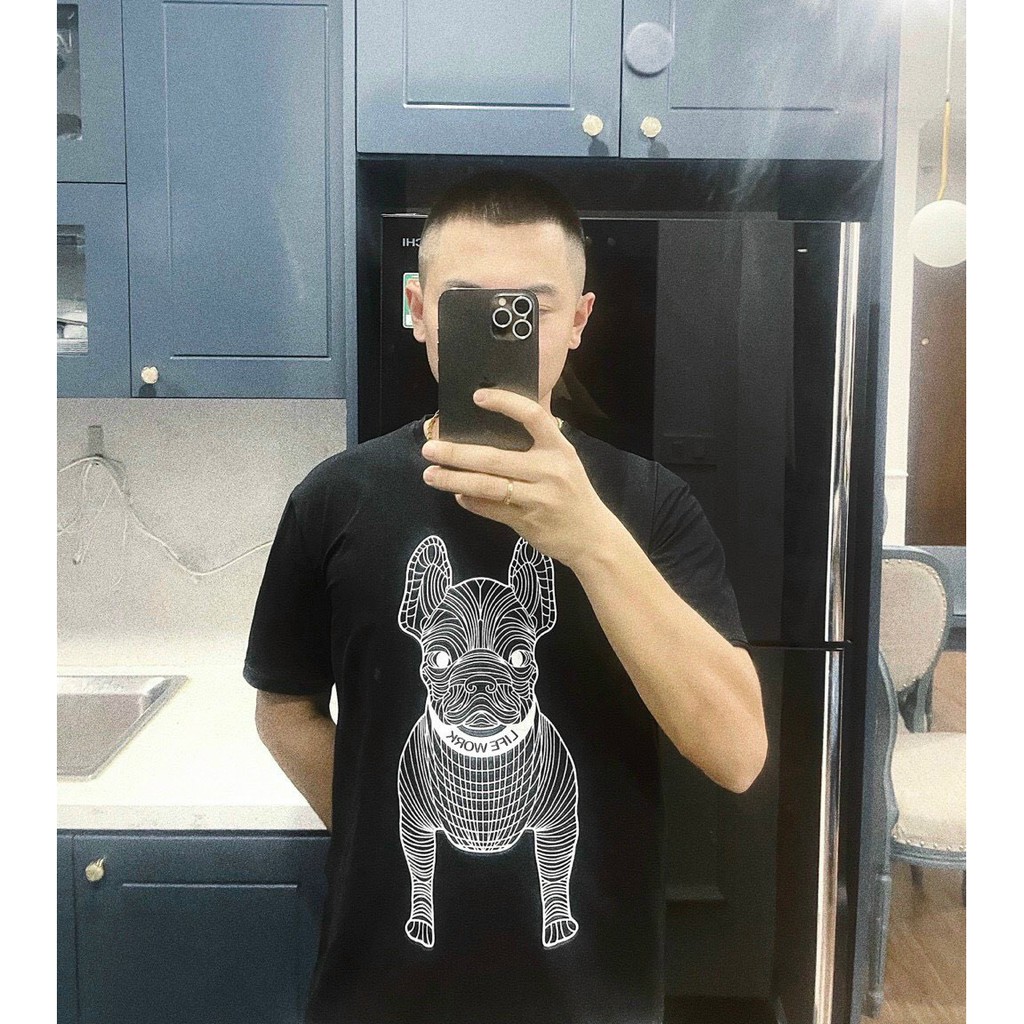 Áo Thun Form Nam In Họa Tiết Hình Con Chó Dễ Thương, Năng Động - Shop3nunisex