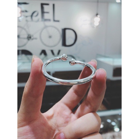 Vòng cua bạc ta size mini cho bé sơ sinh - Kho sỉ bạc Nhất Linh