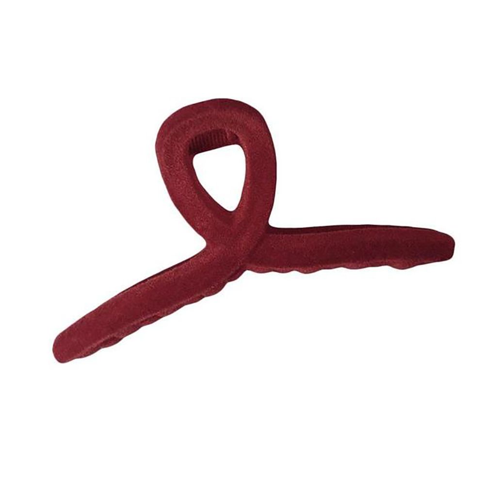 NEEDWAY Kẹp tóc càng cua cỡ lớn bằng nhung phong cách Hàn Quốc thanh lịch cho nữ