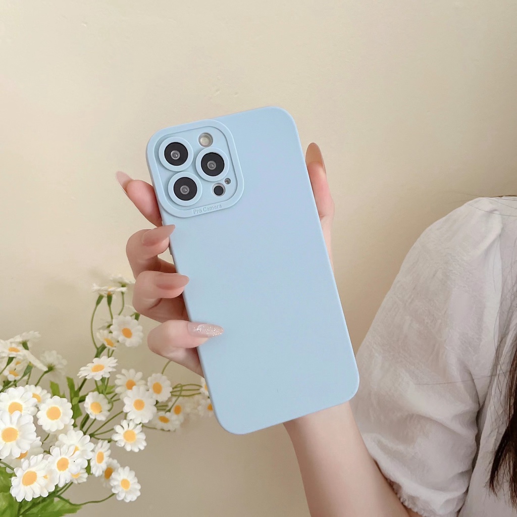 Ốp Điện Thoại Silicon Hình Vuông Chống Sốc Cho iPhone 11 Pro Max XS Max XR