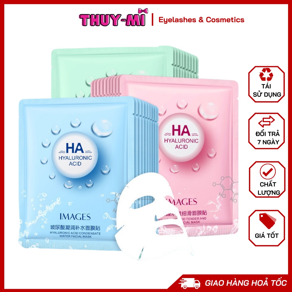 Mặt nạ giấy cấp nước HA Images HYALURONIC ACID 1 miếng