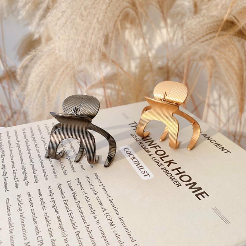 Kẹp Tóc Kim Loại Màu Vàng Thời Trang Hàn Quốc