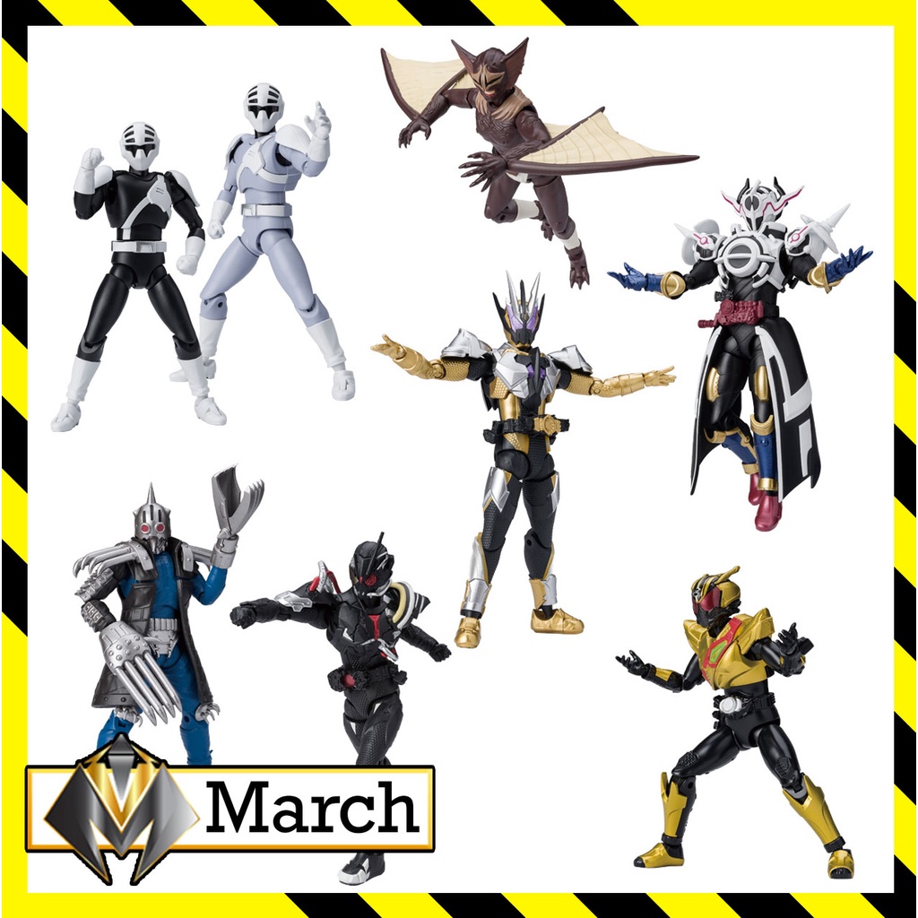 Mô hình Shodo Kamen Rider Ark Zero, Thouser Zero One, Gold Drive, Evol Black Hole (Build) - SODO Siê