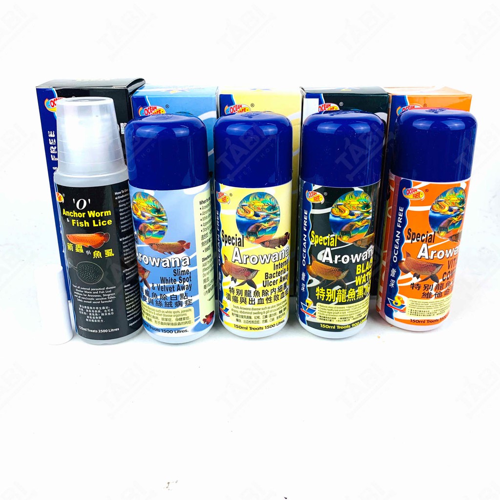 [Chai số 0,4,5,6,7,8] Dung Dịch Hỗ Trợ Nuôi Cá Rồng, AROWANA OCEAN FREE Khoẻ