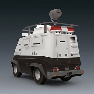 Mô hình giấy Anime Game xe Command Car Type 97 - Patlabor