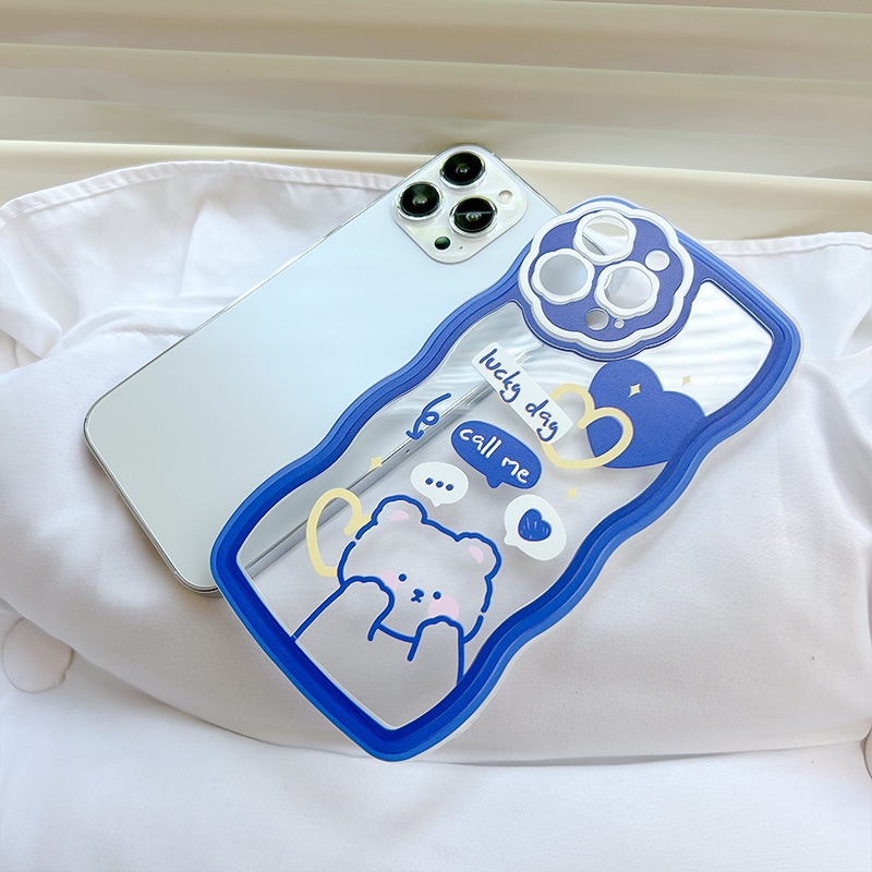 Ốp Điện Thoại Hình Gấu Và Hoa Cho iphone 7 / 7plus / 8 / 8plus / xs / 11 / 12 / 13 / 14 / pro / max / plus / promax