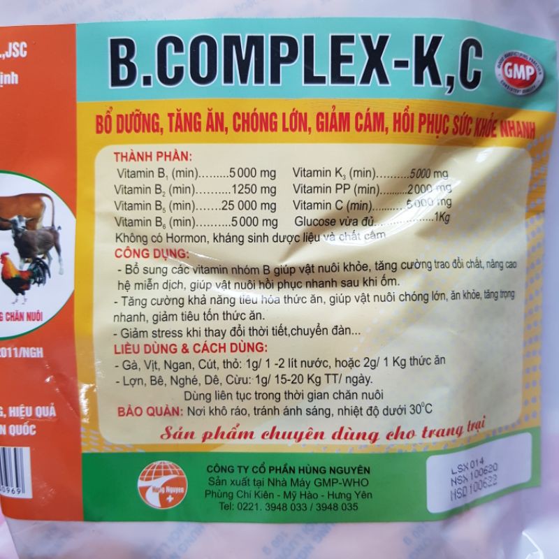 1 kg bcomplex dạng cốm hòa tan nhanh