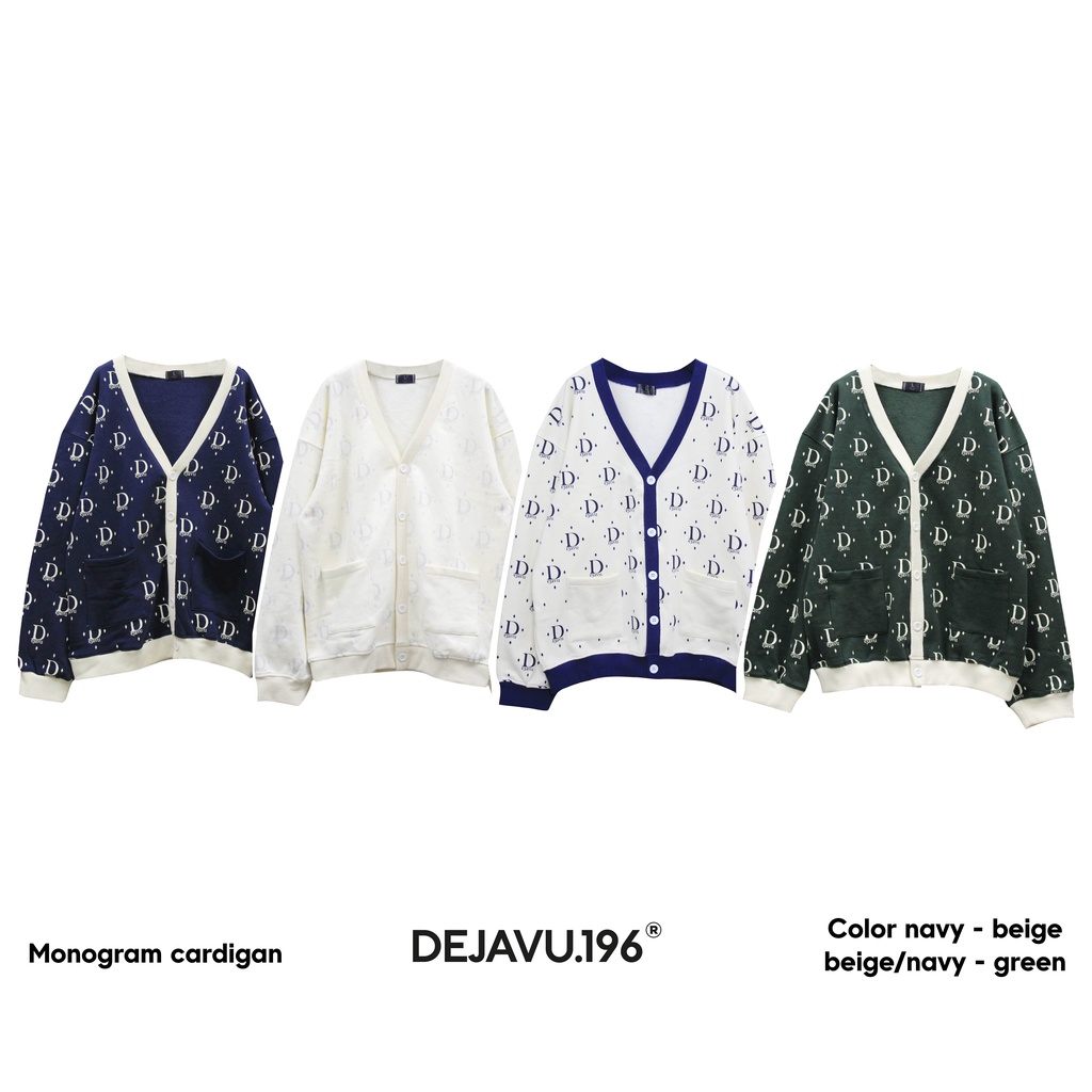 Áo khoác cardigan DEJAVU.196 Monogram