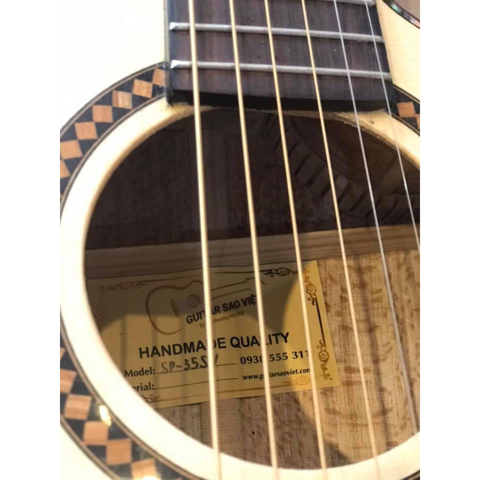 Đàn Guitar Acoustic Gỗ Sồi Pháp full solid Bảo hành 24 tháng