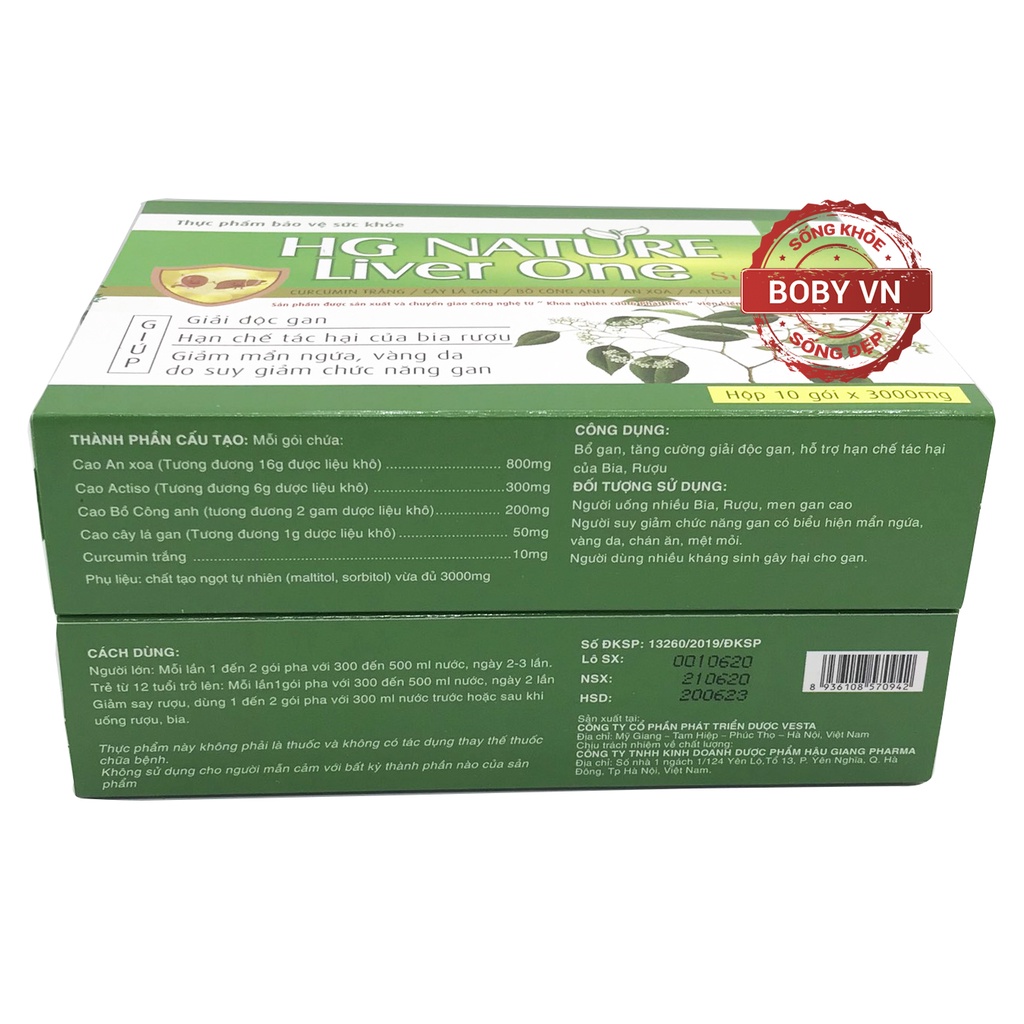 HG Nature Liver One bổ gan, tăng cường giải độc gan