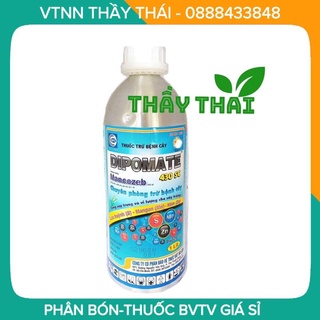 DIPOMATE Mancozeb Xanh 80WP - Thuốc Trừ Bệnh chết nhanh, cháy lá, đốm vằn, thán thư, sương mai, đốm lá, rỉ sắt, phấn