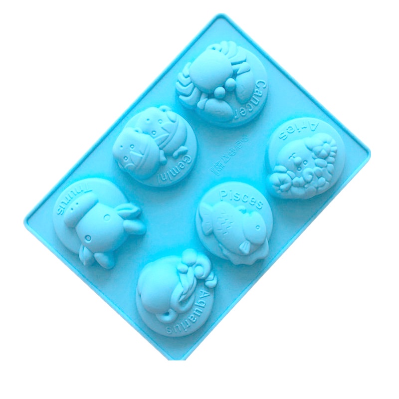 Khuôn silicone 6 Ngăn Làm Bánh 12 Ngăn Hình Chòm Sao DIY