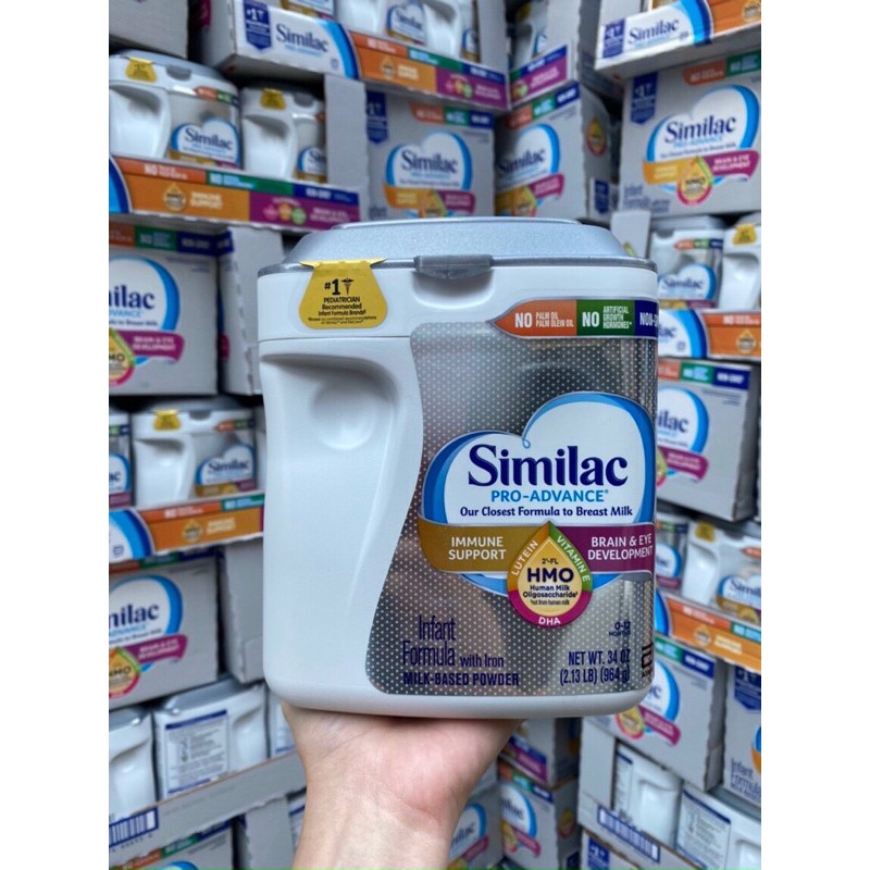 [Date 5/2022]Sữa Similac Pro Advance Non GMO - HMO từ 0 - 12 tháng - 964 g của Mỹ