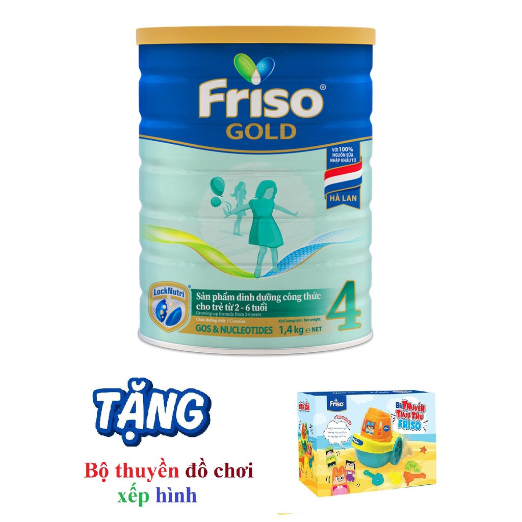 Sữa Bột Friso Gold 4 1,4kg (mẫu mới, date t6/2023)