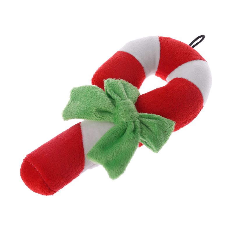 Đồ Chơi Nhồi Bông Hình Cây Gậy Giáng Sinh Cho Chó Cưng