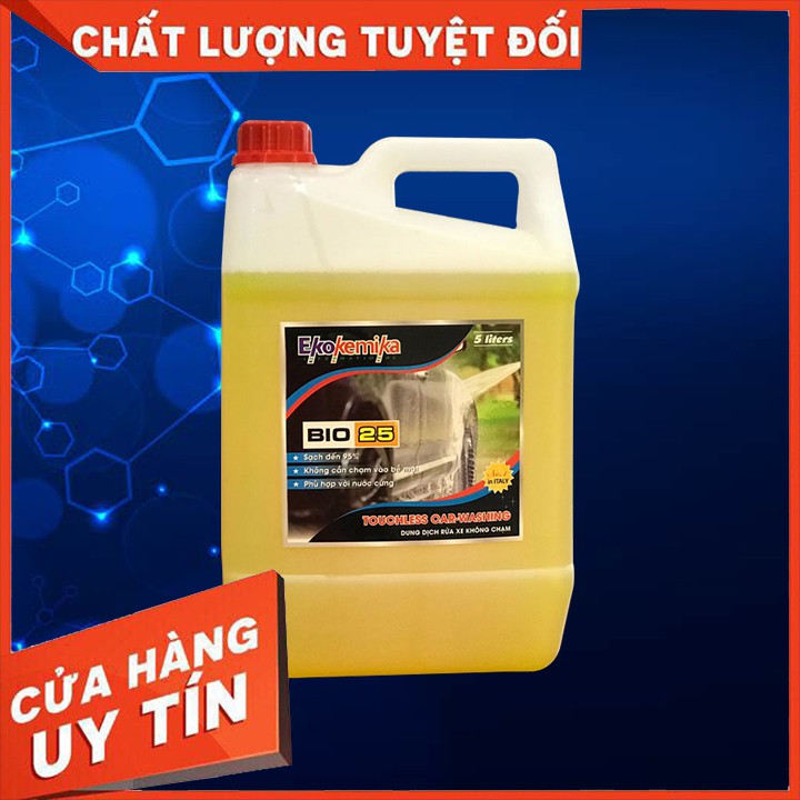 Dung dịch rửa xe không chạm BIO 25 5 Lít rửa xe ô tô siêu sạch