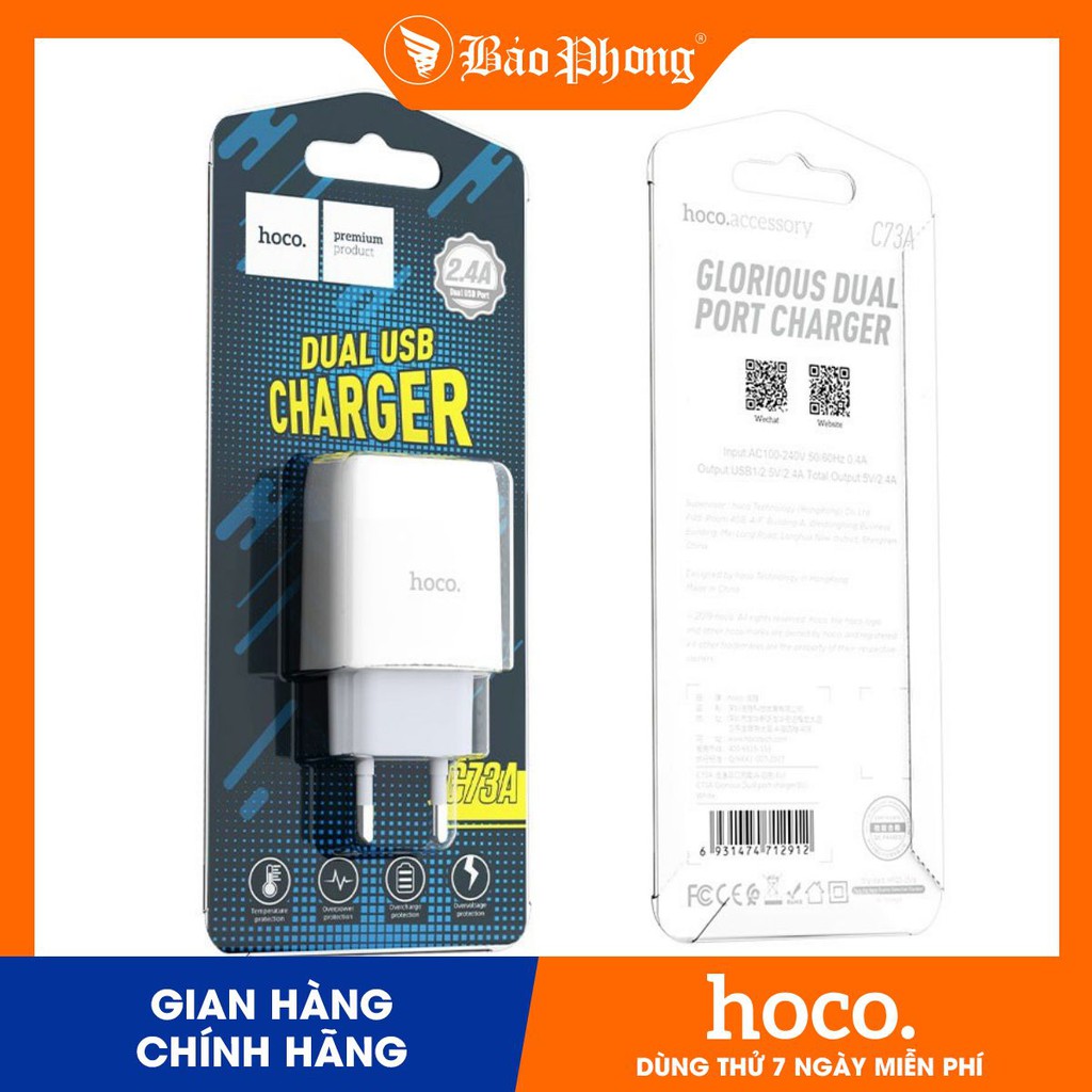 Củ sạc nhanh HOCO C73A / Chính hãng