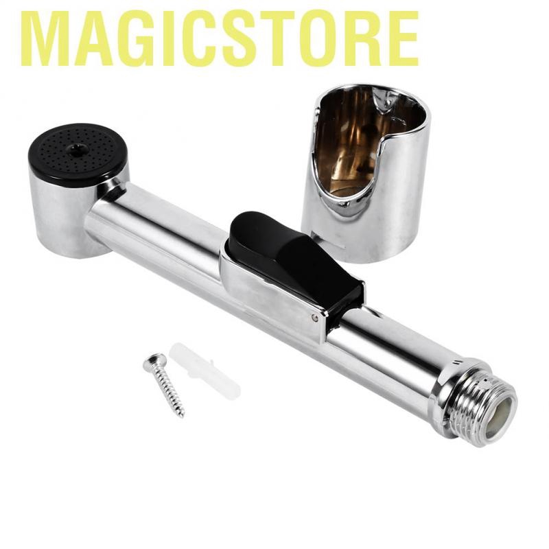 Magicstore Home Bathroom Handheld Portable Chrome Plated ABS Shattaf Toilet Bidet Shower Spray