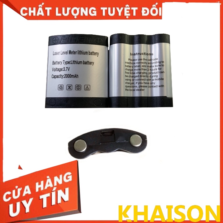 Pin sạc máy bắn cốt, máy cân bằng laser 5 tia 3.7 - 4.2v pin gài pin bé