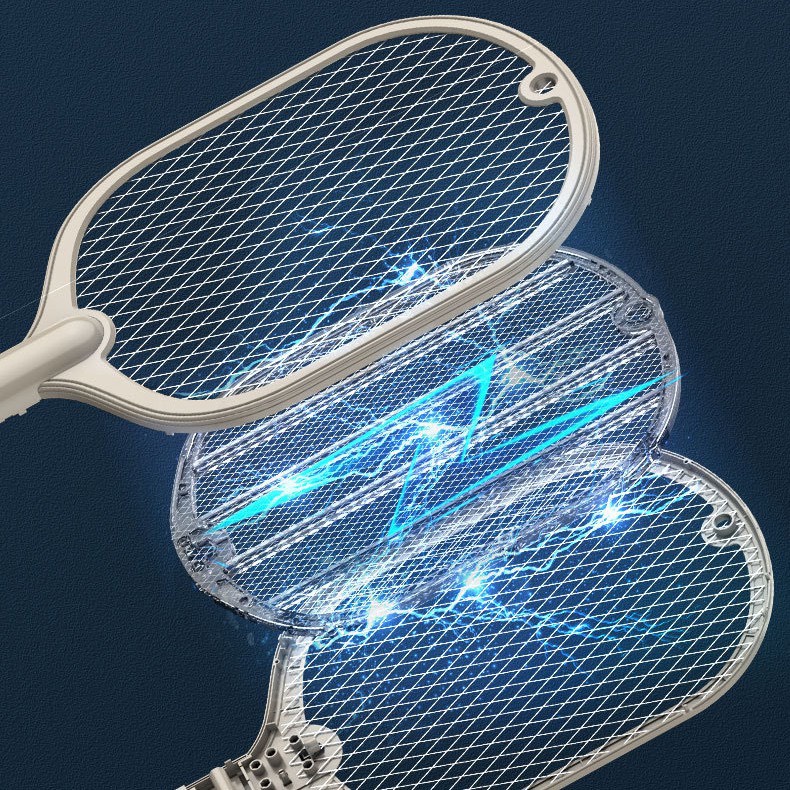 Vợt bắt muỗi kiêm đèn bắt muỗi JIASHI tự động thông minh, pin sạc cao cấp 1200mAh siêu bền - VBM01