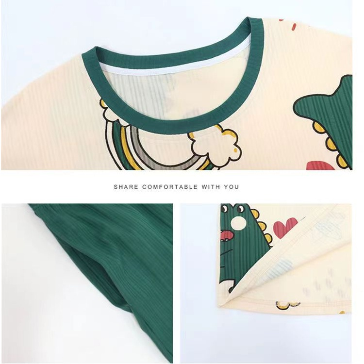 Bộ Đồ Ngủ Tay Dài Chất Liệu Cotton plus Size Thời Trang Thu Đông Cho Cặp Đôi