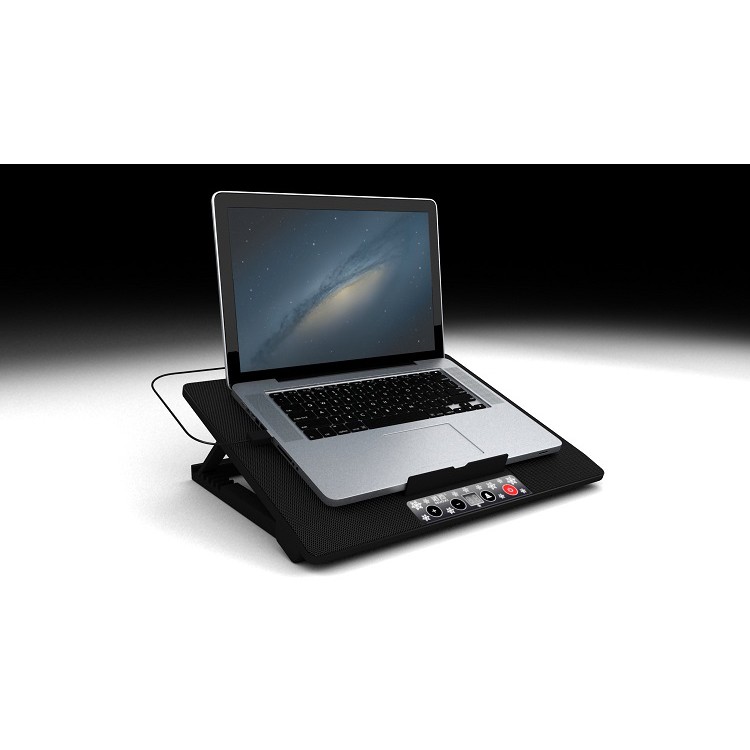 Tản Nhiệt Laptop ❤️FREESHIP❤️ Đế Tản Nhiệt Laptop 6 Fan Có Led - Quạt Tản Nhiệt Laptop Thay Đổi Độ Dốc Và Tốc Độ Gió M8