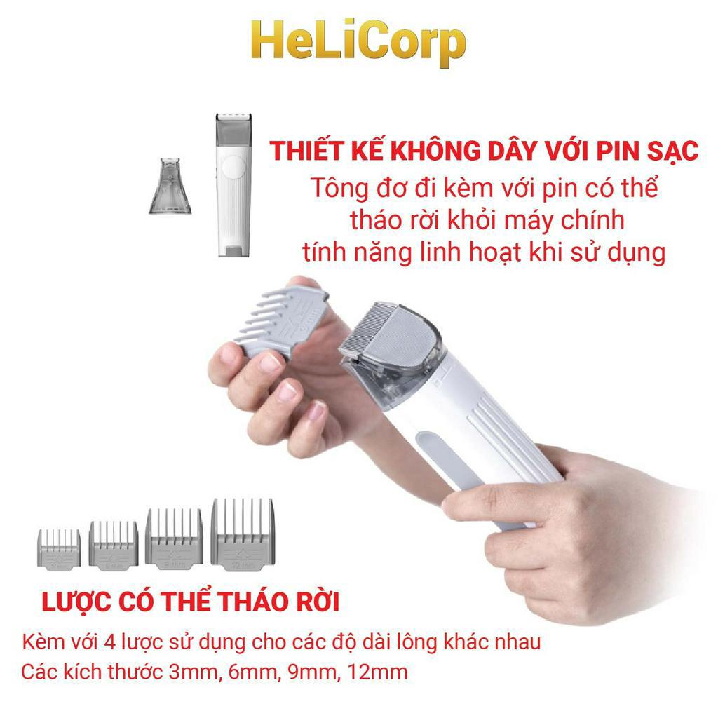 Máy Cắt, Tỉa, Cạo, Chải, Hút Lông Chó Mèo Petkit AirClipper 5 in 1 Pet Grooming Kit - HeLiCorp