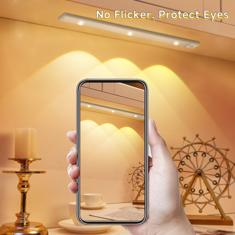 Đèn Led/Đèn USB Tủ quần áo Đèn điều chỉnh độ sáng Tủ quần áo Đèn ba màu 20cm 30cm 40cm Tủ quần áo phòng ngủ