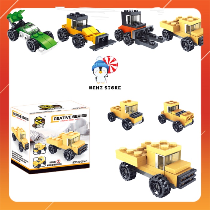 Đồ chơi lắp ghép thông mình cho bé , bộ xếp hình Lego giá rẻ robot, xe, máy bay 10 in 1 LEGO00